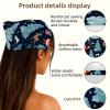 RODAILYCAY Happy Christmas 4 Packs Hair Scarf, Chiffon Bandanas Kerchief, Non Slip Triangle Headband Bandana for Women Girls view 3
