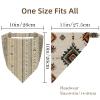RODAILYCAY 4 PCS Hair Scarfs Headband, Triangle Head Scarves, Beige Ethnic Pattern Non Slip Hair Bandanas, Head Kerchief for Women Girls view 4