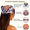 RODAILYCAY Funny Frog with Flowers 4 Pieces Hair Scarfs, Elastic Hair Scarf Headband, Triangle Kerchief, Head Hairband Bandanas view 3