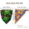 RODAILYCAY Funny Frog with Flowers 4 Pieces Hair Scarfs, Elastic Hair Scarf Headband, Triangle Kerchief, Head Hairband Bandanas view 4