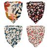 RODAILYCAY 4 Piece Little Flower Pattern Hair Scarfs Headband, Triangle Head Scarves, Non Slip Hair Bandanas, Head Kerchief for Women Girls view 1