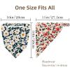 RODAILYCAY 4 Piece Little Flower Pattern Hair Scarfs Headband, Triangle Head Scarves, Non Slip Hair Bandanas, Head Kerchief for Women Girls view 4