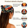 RODAILYCAY 4 Packs Hair Scarfs Headband, Triangle Head Scarves, Non Slip Hair Bandanas, Yellow Red Beautiful Florals Head Kerchief for Women Girls view 3