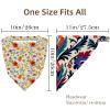 RODAILYCAY 4 Packs Hair Scarfs Headband, Triangle Head Scarves, Non Slip Hair Bandanas, Yellow Red Beautiful Florals Head Kerchief for Women Girls view 4