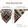 RODAILYCAY Art Retro Ethnic Pattern 4 PCS Hair Scarfs, Elastic Hair Scarf Headband, Triangle Kerchief, Head Hairband Bandanas view 4