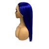 yinxx240708 13x4 Hd Transparent Lace Frontal Wigs, Wear and Go Glueless Navy Blue Wigs Human Hair for Black Women for Women with Thinning Hair(Dark blue-150%,16inch) view 1