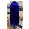 yinxx240708 13x4 Hd Transparent Lace Frontal Wigs, Wear and Go Glueless Navy Blue Wigs Human Hair for Black Women for Women with Thinning Hair(Dark blue-150%,16inch) view 2