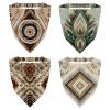 RODAILYCAY 4 PCS Triangle Head Scarf, Chiffon Hair Kerchief, Abstract Ethnic Pattern Elastic Hair Scarf Bandanas for Women Girls view 1