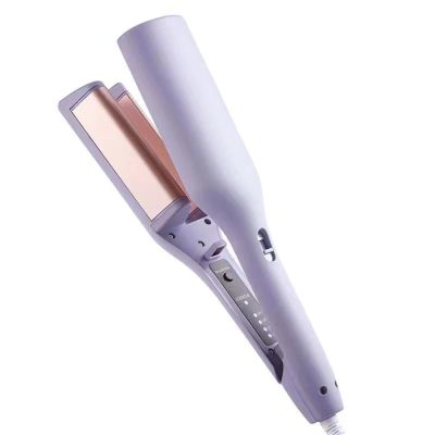 32MM Electric Curling Iron Curling Tool Egg Roll Lasting Styling French Styling Deep Wave Hair Curler 4 Temperature Adjustable(Purple,UK)