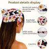 RODAILYCAY Tiny Flower Pattern 4 Piece Hair Scarf, Chiffon Head Kerchief, Non Slip Triangle Headband Bandana for Women Girls view 3
