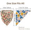 RODAILYCAY Tiny Flower Pattern 4 Piece Hair Scarf, Chiffon Head Kerchief, Non Slip Triangle Headband Bandana for Women Girls view 4