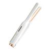 Flat Iron Mini Hair Straightener Hair Curler Fast Heating Beard Straightening Iron Small Flat Iron for Short Hair Straightener(White,UK) view 1