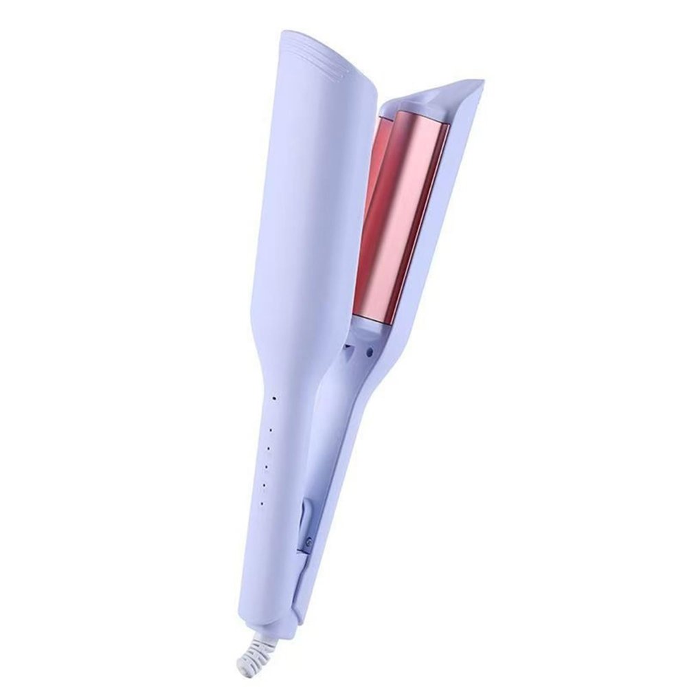 Hair Curling Iron 32mm Deep Large Wave Hair Curler Temperature Adjustable Fast Heating Crimping Iron Styler Wand Tool(UK)