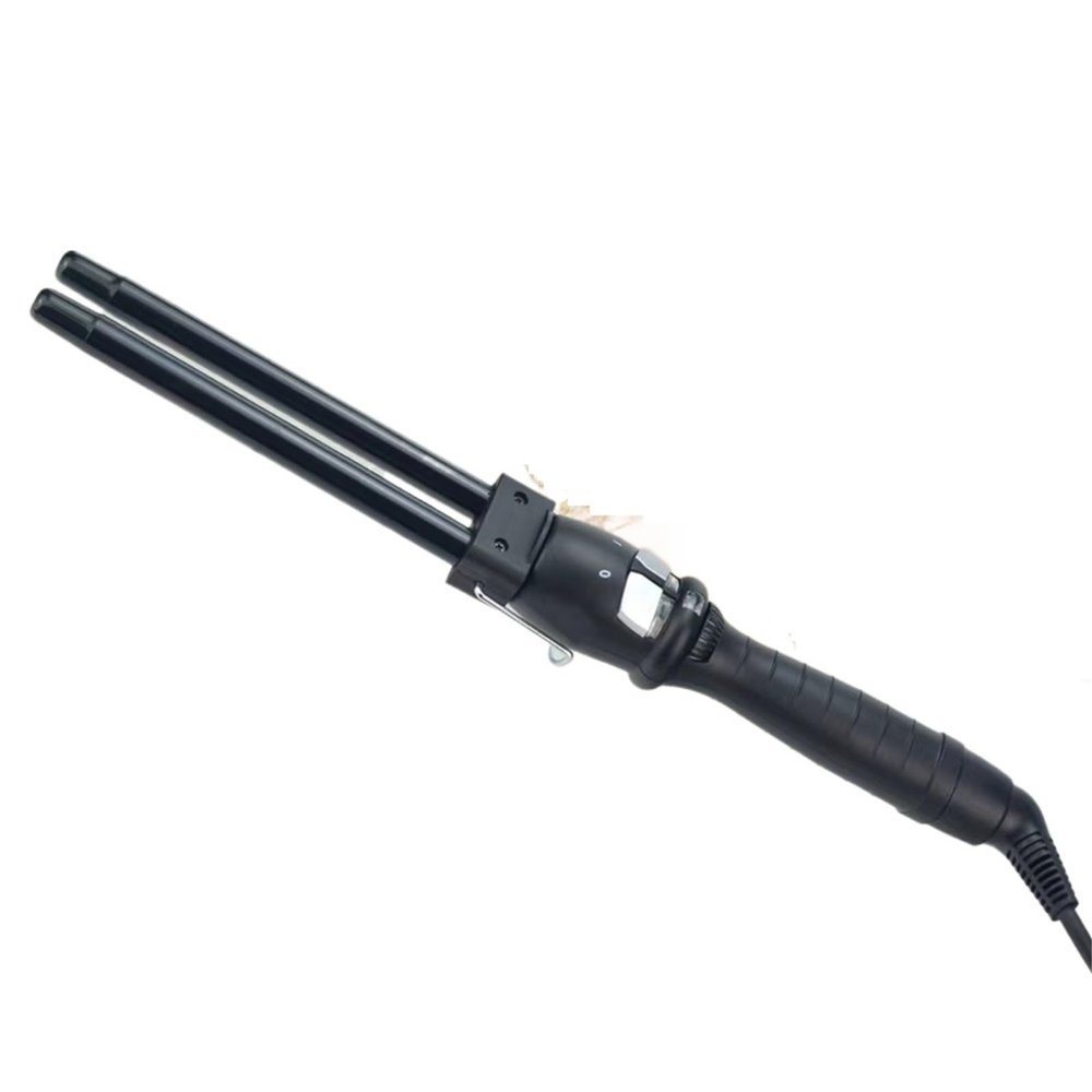 13mm Two-barreled Curling Iron Electric Hair Curler for Women Professional Ceramic Curling Iron Adjustable Temperature Hair STYL(AU)