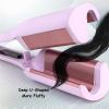 32mm Egg Roller U-Shaped Electric Curling Iron French Styling Deep Waver Water WaveCurling Iron for Women Female Curling Tool(Pink,UK) view 3