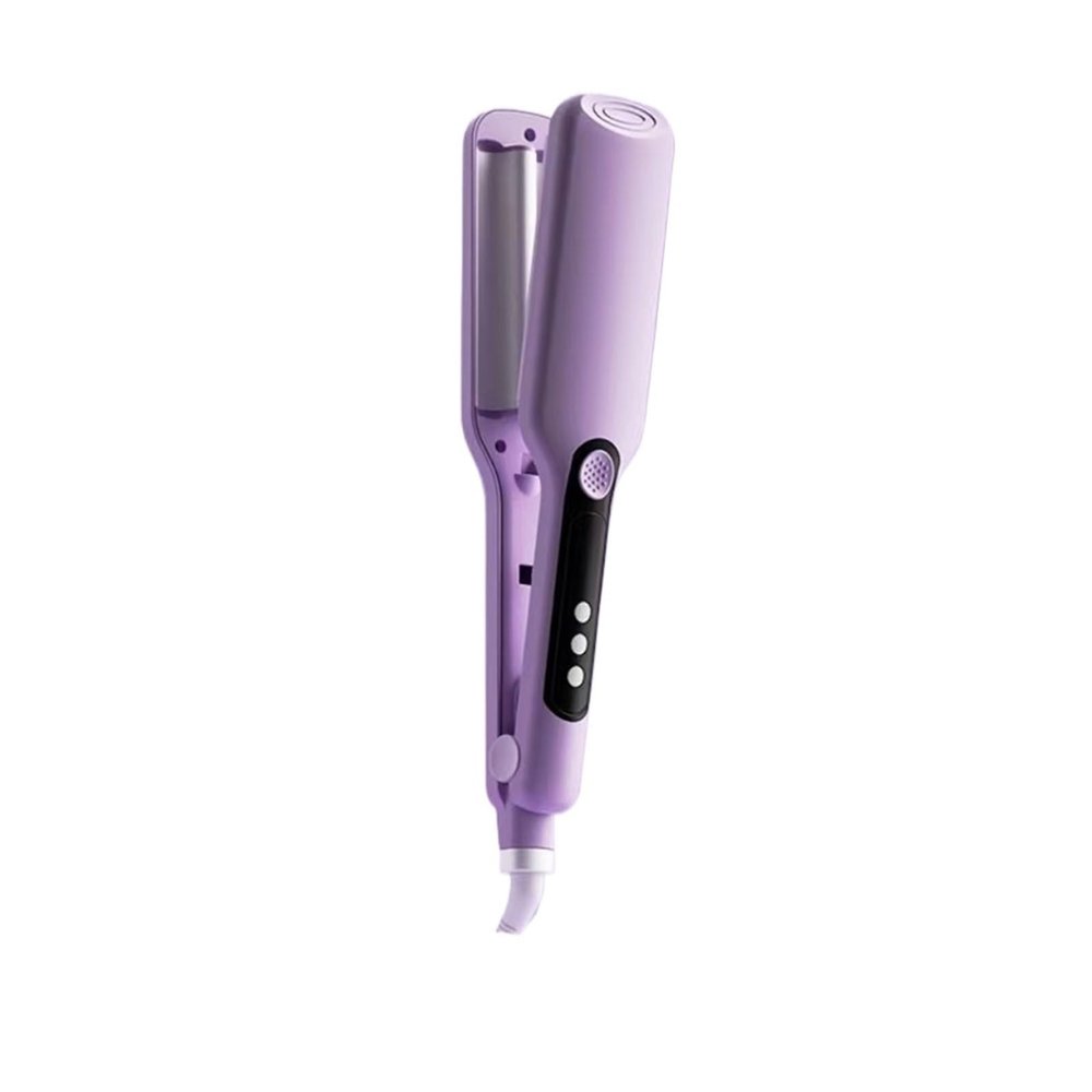 13mm Egg Roll Electric Hair Curling Iron Automatic Lambswool Curling Tool Long Lasting French Styling Wave Crimping Iron Styler(Purple,US)