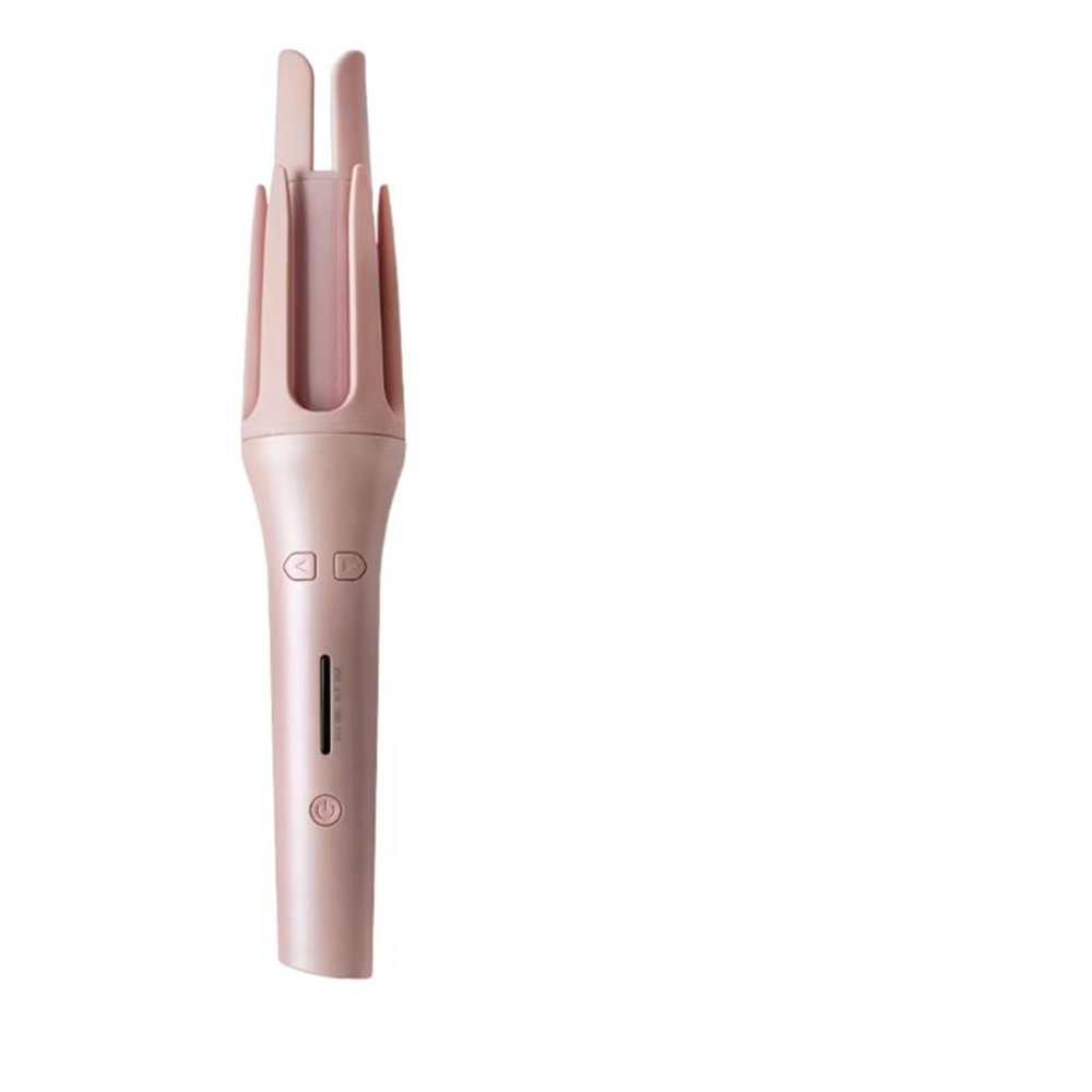 Negative Ions Automatic Curling Wand Large Wave Curler Rod Iron Professional Hair Curler Styling Tools(Pink,UK)