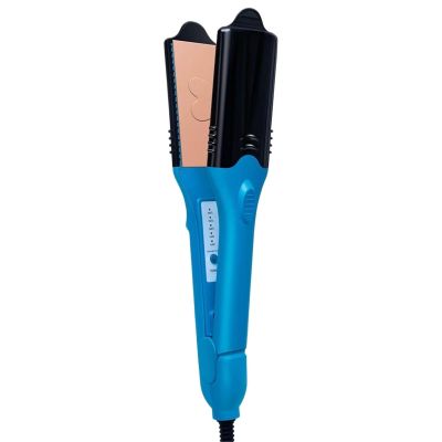Ceramic Flat Iron Hair Waver Styling Crimping Perm Pliers 5 Different Plates Embossing Iron Straightener Electric Hair Crimper(AU)
