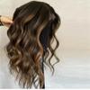 GVGFSTS 100% Raw Human Hair Wigs Honey Blonde Highlights Brunette Wig 13x6 Lace Frontal Human Hair Glueless Wigs 200% Density (13x6 Lace front Wig, 20 Inch) view 2