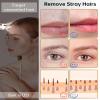 2 in 1 Eyebrow Trimmer for Women, Facial Hair Remover, Rechargeable Hair Removal Device, Face Razors Shaver with LED Light, Facial Hair Remover for Women Face view 4