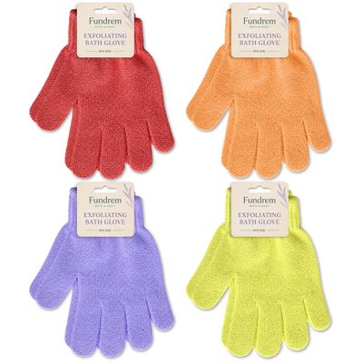 4 Pairs Exfoliating Gloves for Shower, Shower Gloves, Body Scrubber, Korean Exfoliating Mitt Body Scrubber, Microfiber Bath Gloves, Exfoliate Sponge Loofah Wash, Shower Scrubber