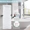 aKpJhgD Full Body Bath Pillow Mat & Cushion - 13 Suction Cups - Spa Relaxation with Thick Padding, Headrest, Neck, and Shoulder Support - Ideal for Bathtub Soaking view 2