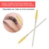 Disposable Eyelash Brush Set, 50PCS Nylon Spiral Mascara Wands, for Professional Makeup Artists Travelers (Yellow) view 3