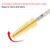 Disposable Eyelash Brush Set, 50PCS Nylon Spiral Mascara Wands, for Professional Makeup Artists Travelers (Yellow) view 4