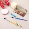 2 PCS Spoolie for Lashes, Eyebrow Spoolie, Eye Brow Brush with Cap, Reusable Travel Eye Brow Brushes, Portable Eyebrow Spiral Brushes with Handle, Make up Accessories for Women (Blue, Gold) view 3