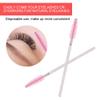Disposable Eyelash Brush Set, 50PCS Nylon Spiral Mascara Wands, for Professional Makeup Artists Travelers (Pink) view 2