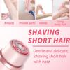 Bikini Shaver,Bikini Trimmer for Women,2 in 1 Electric Razors,Dual Head Shaver for Leg Arm Body Grooming Tool,Silky and Painless and Efficient Cleaning Blue view 2