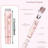 Bikini Shaver,Bikini Trimmer for Women,2 in 1 Electric Razors,Dual Head Shaver for Leg Arm Body Grooming Tool,Silky and Painless and Efficient Cleaning Blue view 3