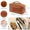 TIFDHIS Custom Makeup Bag with Name Personalized Text Cosmetic Bags Travel Toiletry Case Customized Wedding Birthday gift view 3