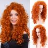 DOPI Orange Red Halloween Wig Long Wavy Curly Full Head Hairpiece for Women Cosplay Costume Party view 1