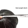 FNY HAIR Toupee For Men Real Human Hair Replacement System Full Poly Mens Toupee 0.10mm Thin PU Injection Durable Mens Hair Piece Prosthesis Wig 7"X9" #230 Darkest Brown Mixed 30% Grey view 4