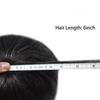 FNY HAIR Toupee For Men Real Human Hair Replacement System Full Poly Mens Toupee 0.10mm Thin PU Injection Durable Mens Hair Piece Prosthesis Wig 8"X10" #1B20 Off Black Mixed 20% Grey view 4