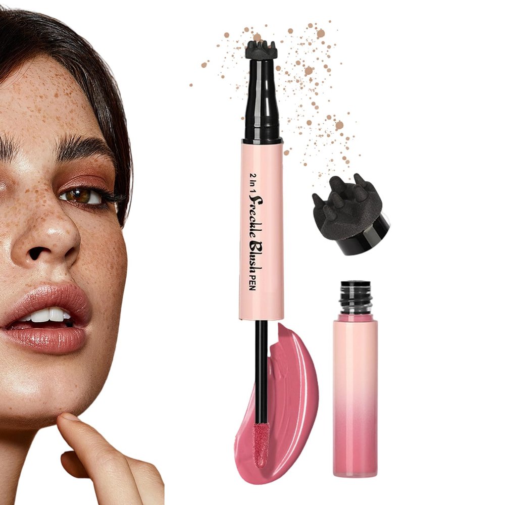 Blush Stick  Sweat-Resistant Face Cheek Dot Pen Double-Headed Makeup Tool for Women, Lady, Girlfriend with Long-Lasting Function, Birthday, Party, Dating, Photo Beauty, Portable Cosmetic Use
