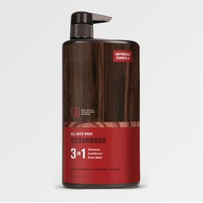 Every Man 3 in 1, Shampoo + Conditioner + Body Wash, CEDARWOOD - 28.8 oz (Pack of 1)