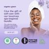 4-Piece Natural Brightening & Detox Bath Gift Set | Kojic Turmeric Soap, Exfoliating Sugar Scrub, Vanilla Coco Oil, & Konjac Exfoliating Sponge | Complete Spa & Skincare Kit for Women view 2