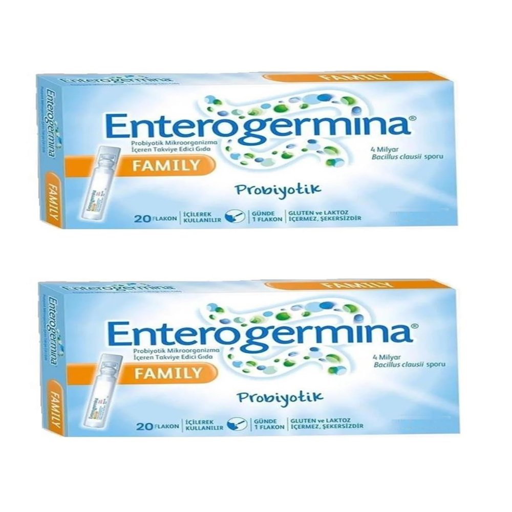 EnterogerminaFamily (20 Vials) 2 Packs Total 40 Vials