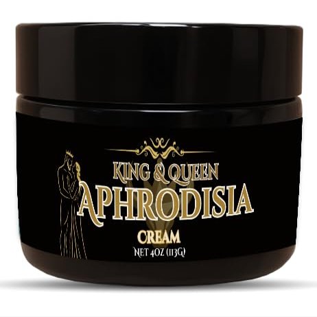 Aphrodis Cream Mood & Desire Support | Maca Tongkat Ali Fenugreek Fadogia Vitamin D3 | Herbal Intimacy Cream 4 oz King & Queen Wellness