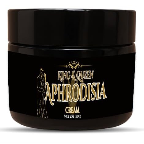 Aphrodis Cream Mood & Desire Support | Maca Tongkat Ali Fenugreek Fadogia Vitamin D3 | Herbal Intimacy Cream 2 oz King & Queen Wellness