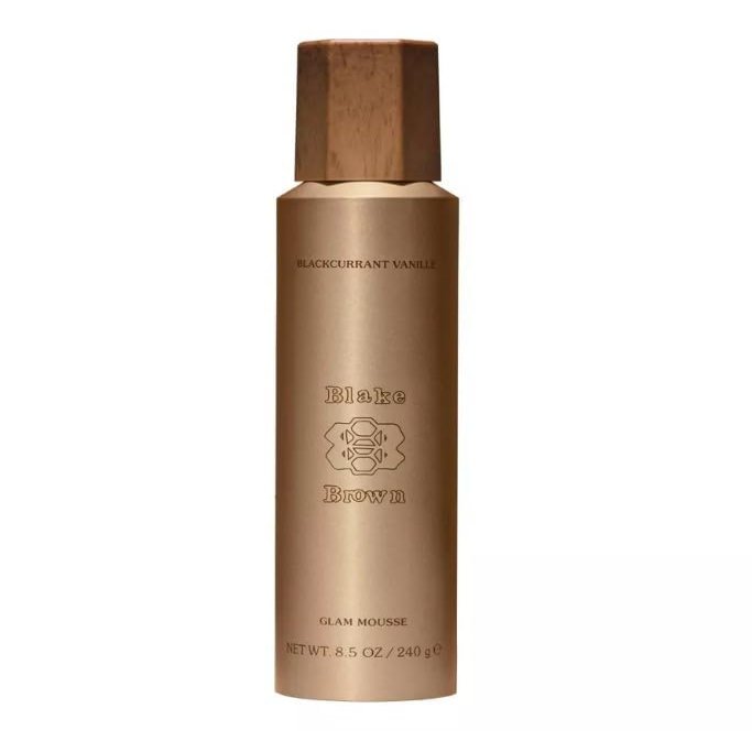 Blake Brownn Blackcurrant Vanille Glam Mousse, Volumizing Hair Styling Product with Peony, Vanilla, Pink Peppercorn Scent, 8.5 oz