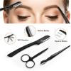 5/12/16 PCS Eyebrow Trimmer Set Eyebrow Razor Scraping Eyebrow Comb Razor Eyebrow Clip Scissors Tweezers Makeup Tools Sets(16pcs) view 2