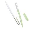 2 Stainless Steel Eyebrow Razors, Safety Blade Depilation Trimmer Razors, Facial Body Female Eyebrow Shaping Tools view 1