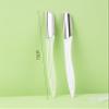 2 Stainless Steel Eyebrow Razors, Safety Blade Depilation Trimmer Razors, Facial Body Female Eyebrow Shaping Tools view 2