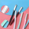 3/5/7Pcs Eyebrow Razor Multipurpose Exfoliating Dermaplaning Makeup Tool Eye Brow Knife Face Hair Removal Blade Shaver(5pcs pink) view 4