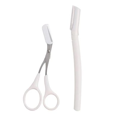 2/3Pcs Women Eyebrow Trimmer Women Facial Epilator Eyebrow Hair Remover Stainless Steel Eyebrow Razor Beauty Tools(Style5)
