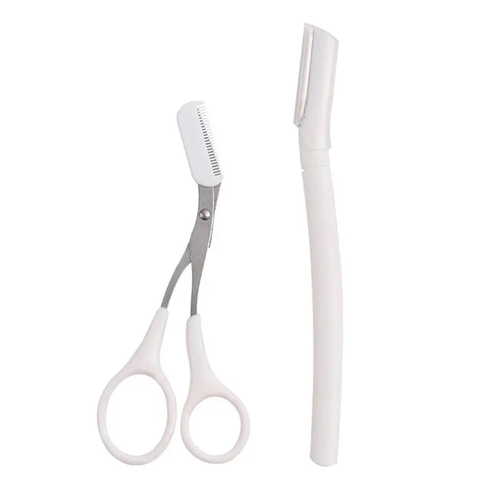 2/3Pcs Women Eyebrow Trimmer Women Facial Epilator Eyebrow Hair Remover Stainless Steel Eyebrow Razor Beauty Tools(Style5)