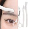 2/3Pcs Women Eyebrow Trimmer Women Facial Epilator Eyebrow Hair Remover Stainless Steel Eyebrow Razor Beauty Tools(Style5) view 2